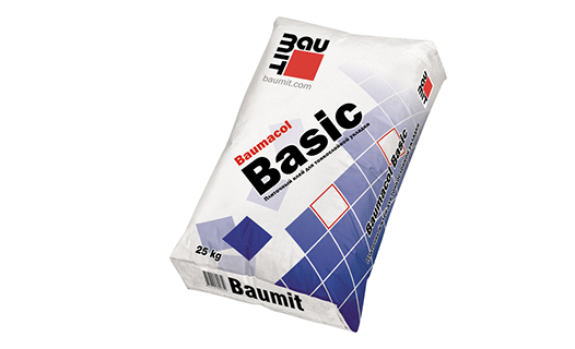 77807 Клей Baumit Baumacol Basic для плитки, для внутр и нар.работ 25кг