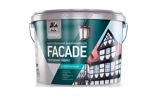 02109 Краска фасадная супер-прочная düfa Premium FACADE 10л